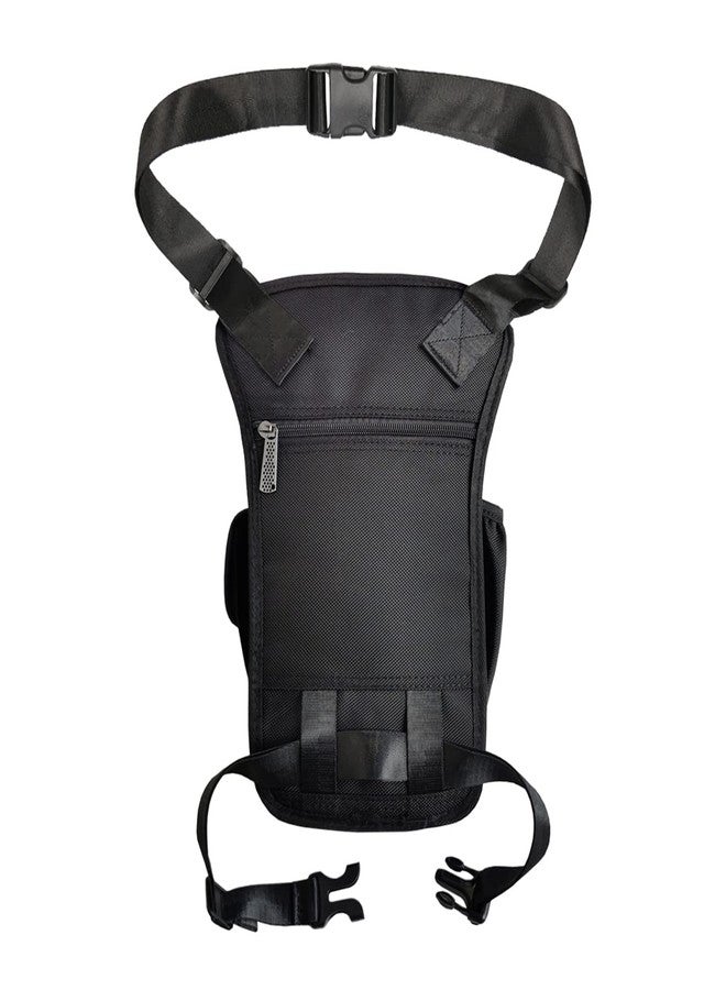 Innturt Nylon Leg Bag Thigh Leg Pouch Fanny Pack Tactical Bag Shoulder Messenger Black - Image 3